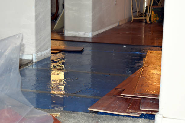 Professional Flood Damage Restoration technician working in Centralia, WA